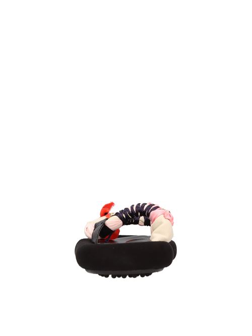 Mules in pelle e tessuto 13 09 SR | ZODIACNERO